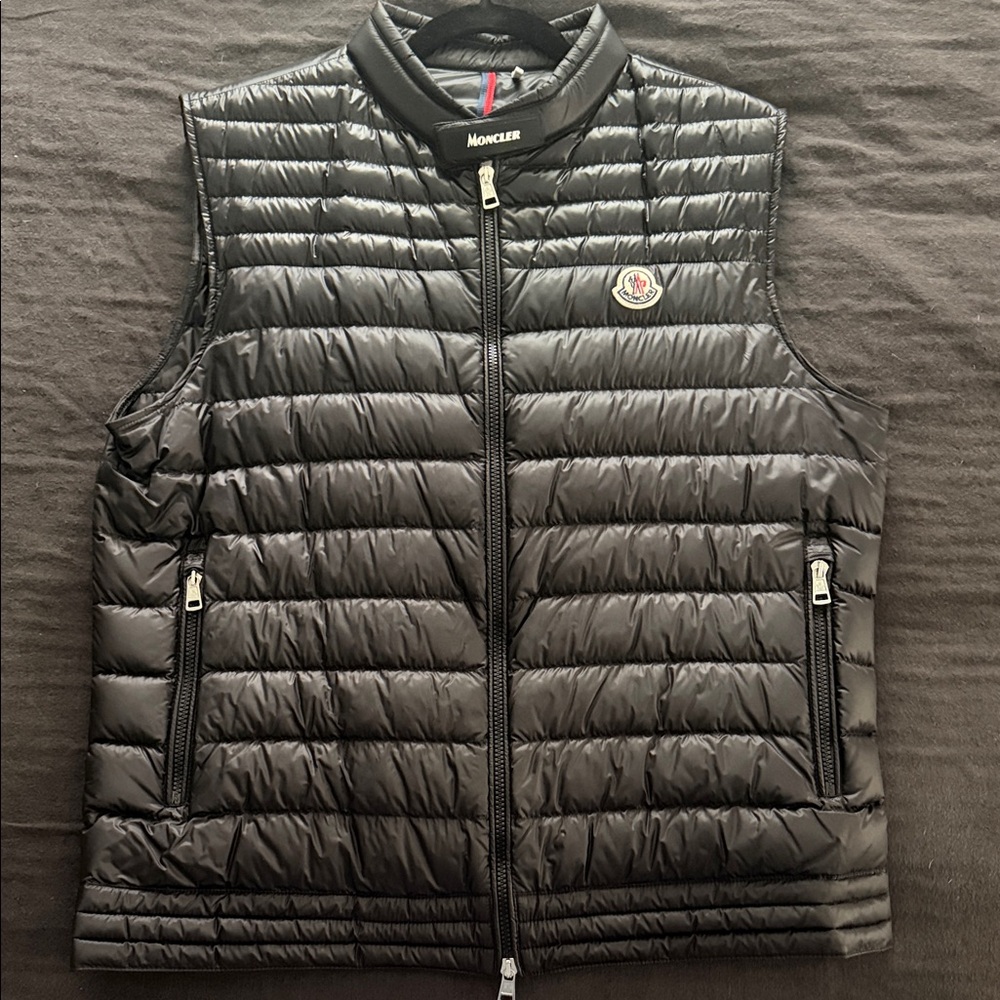 Moncler Quilted Black Vest for Men